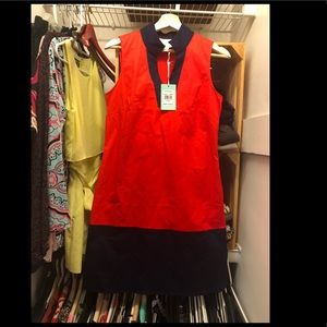 ⚡️FLASH SALE!⚡️Red&Navy Sail to Sable shift dress